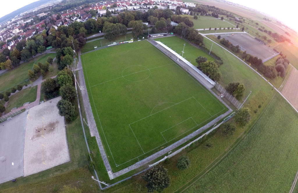 Stadion an der Lehmgrube Ditzingen Vogelperspektive